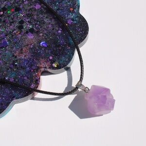 Amethyst Chunk Necklace